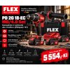Akční sada FLEX PD 2G 18 EC MD4.0 Set s aku vrtačkou, 2 akumulátory 4,0 Ah, nabíječkou a kufrem