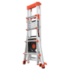 Štafle Little Giant Select Step ve složeném stavu z boku pod úhlem