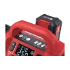 Detail transportní rukojeti a 18V akumulátoru kompresoru FLEX CI 11 18.0