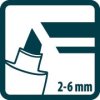 Pica Classic 521 | Permanentní fix černý – šikmý hrot