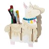 Pebaro | Dřevěný laserem vyřezávaný stojánek na tužky ve tvaru lamy