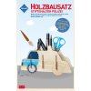 Pebaro | Dřevěný laserem vyřezávaný stojánek na tužky ve tvaru policejního auta