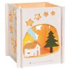 Pebaro | Dřevěná stavebnice – vánoční domeček s držákem na čajovou svíčku